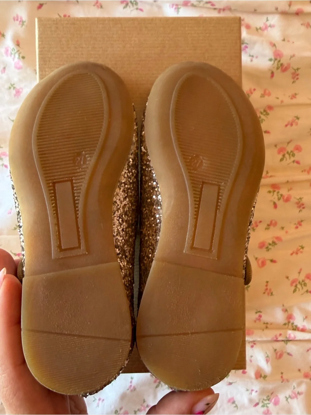 PèPè girls glitter ballet flats EU 27/US 10